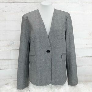 Amanda + Chelsea One Button Blazer • Sz XL • Gray • EUC